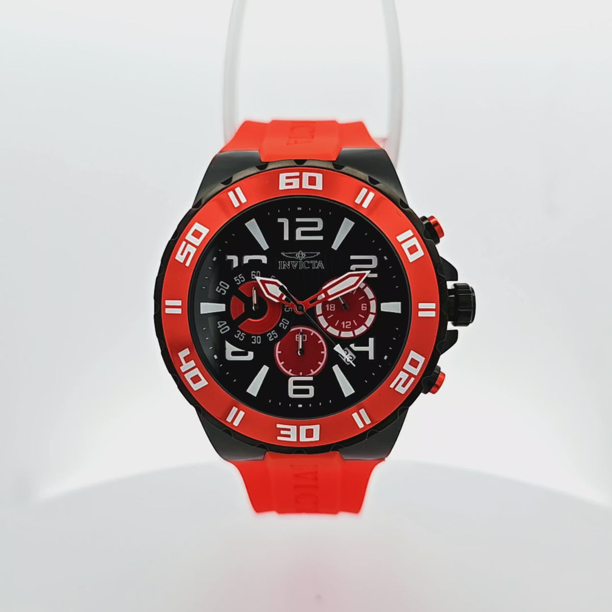 RELOJ DEPORTIVO PARA HOMBRE INVICTA PRO DIVER 37757 - NEGRO, ROJO