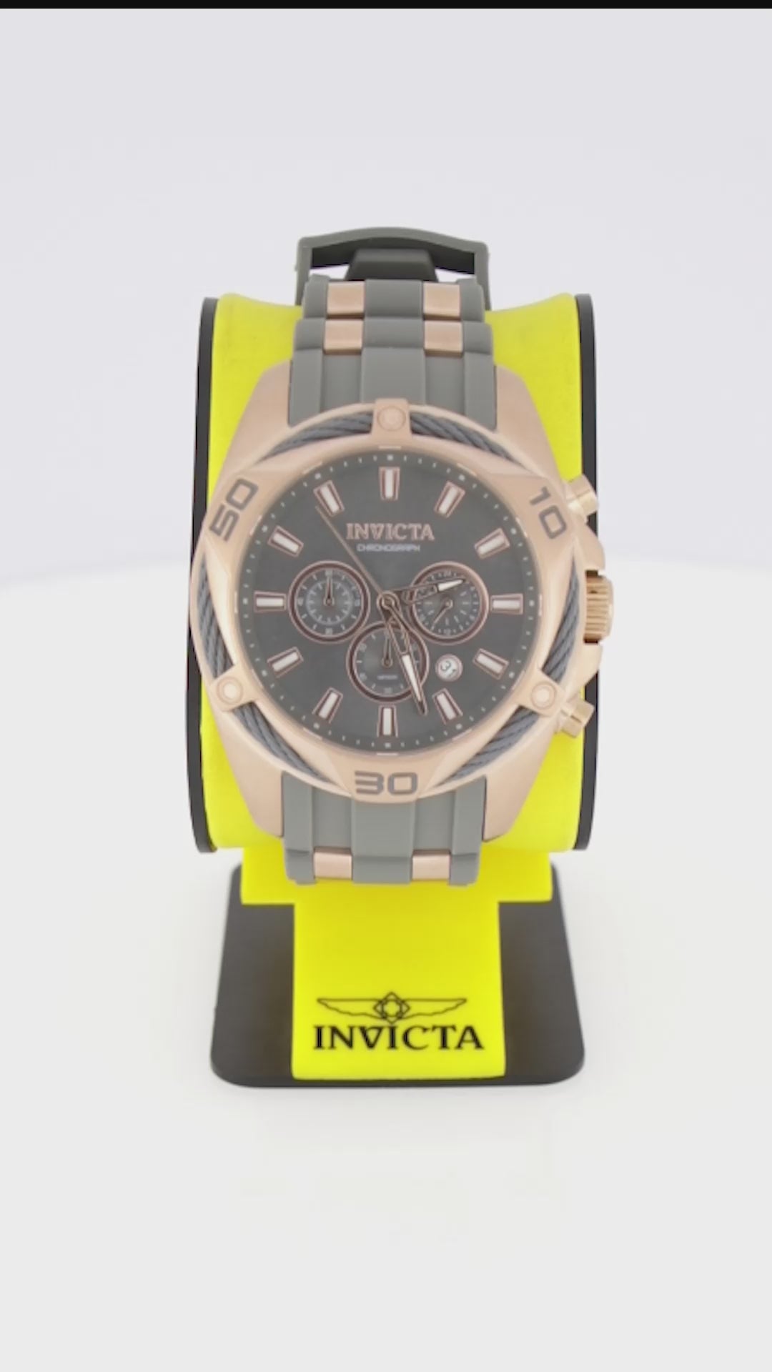 RELOJ DEPORTIVO PARA HOMBRE INVICTA BOLT 40340 - GRIS, ORO ROSA