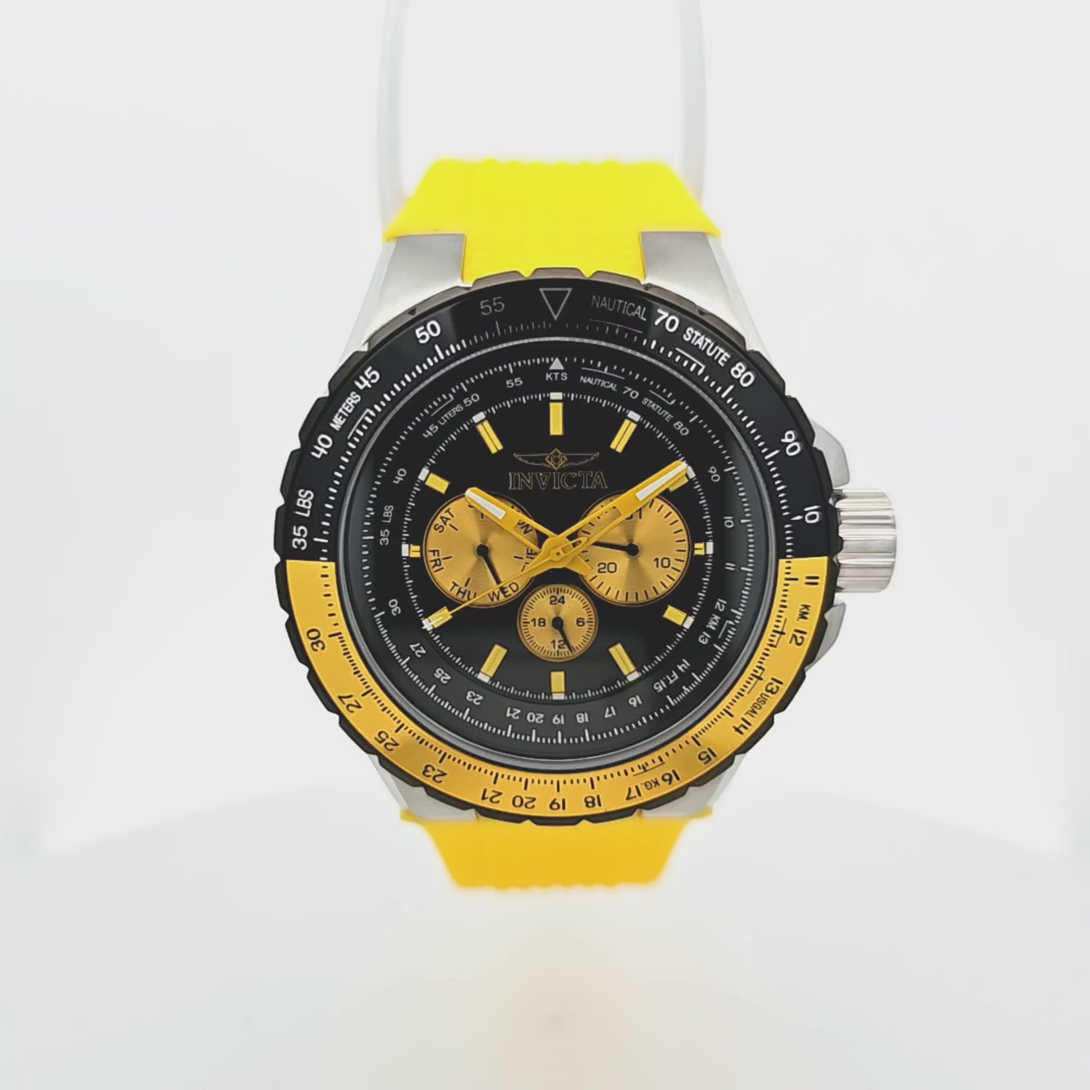 RELOJ DEPORTIVO PARA HOMBRE INVICTA AVIATOR 39270 - AMARILLO