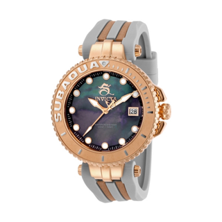 RELOJ DEPORTIVO PARA MUJER INVICTA SUBAQUA 27357 - GRIS CLARO, ORO ROSA