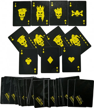 CARTAS DE POKER INVICTA - NEGRAS