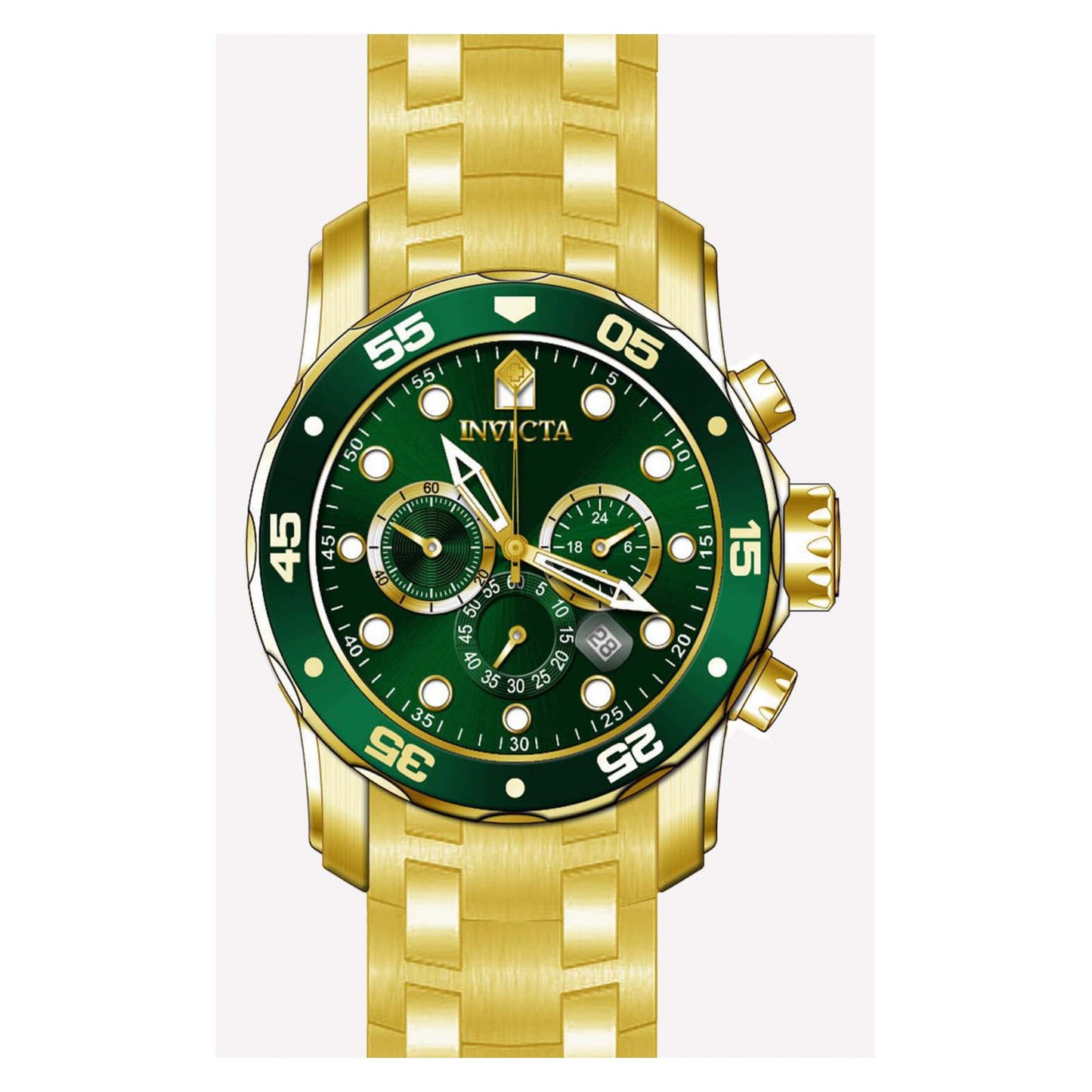 RELOJ  PARA HOMBRE INVICTA PRO DIVER 0075 - ORO