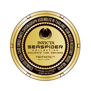 RELOJ  PARA HOMBRE INVICTA SEA SPIDER 0140 - ORO NEGRO