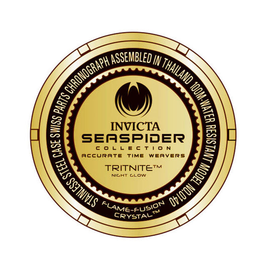 RELOJ  PARA HOMBRE INVICTA SEA SPIDER 0140 - ORO NEGRO