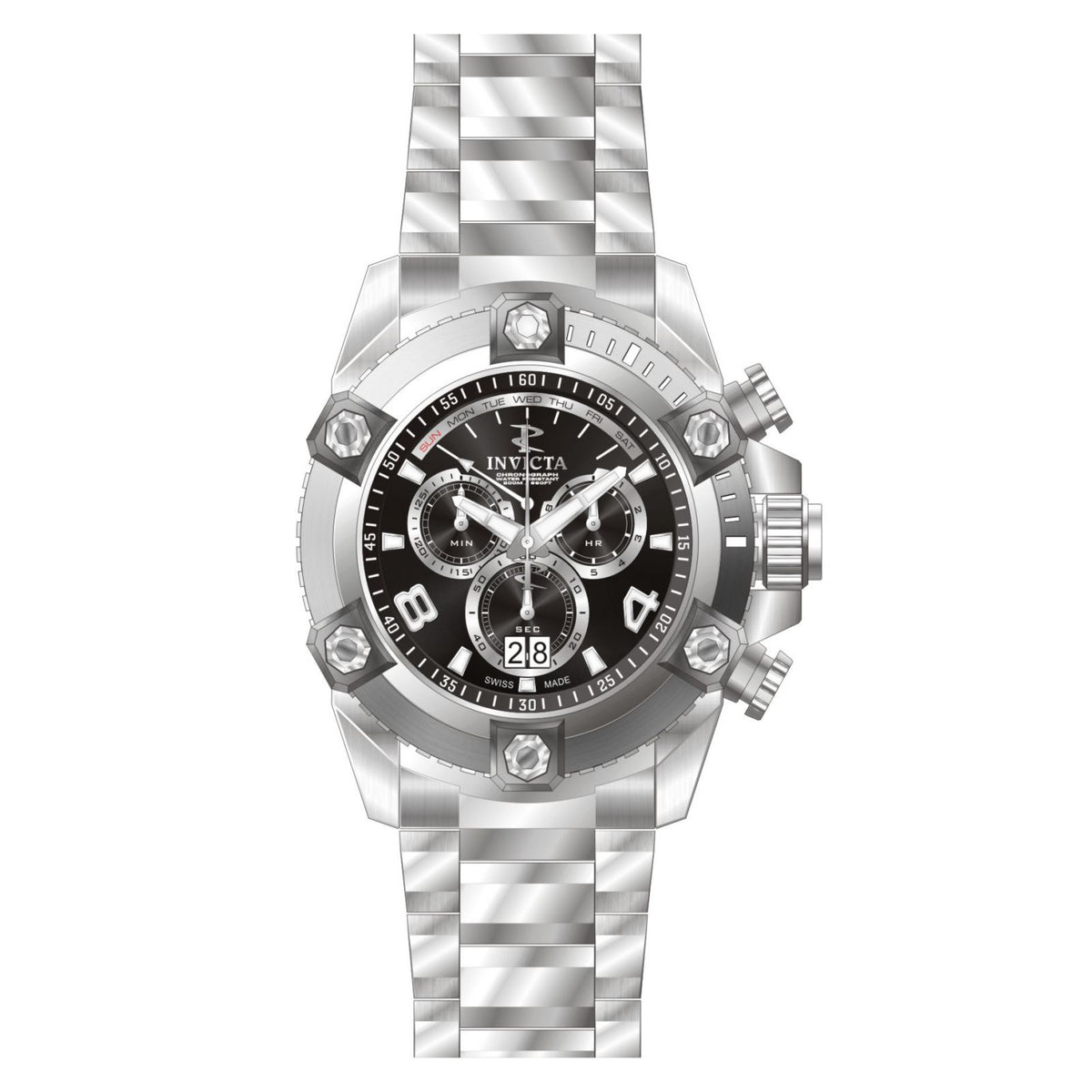 RELOJ  PARA HOMBRE INVICTA RESERVE 0335 - ACERO