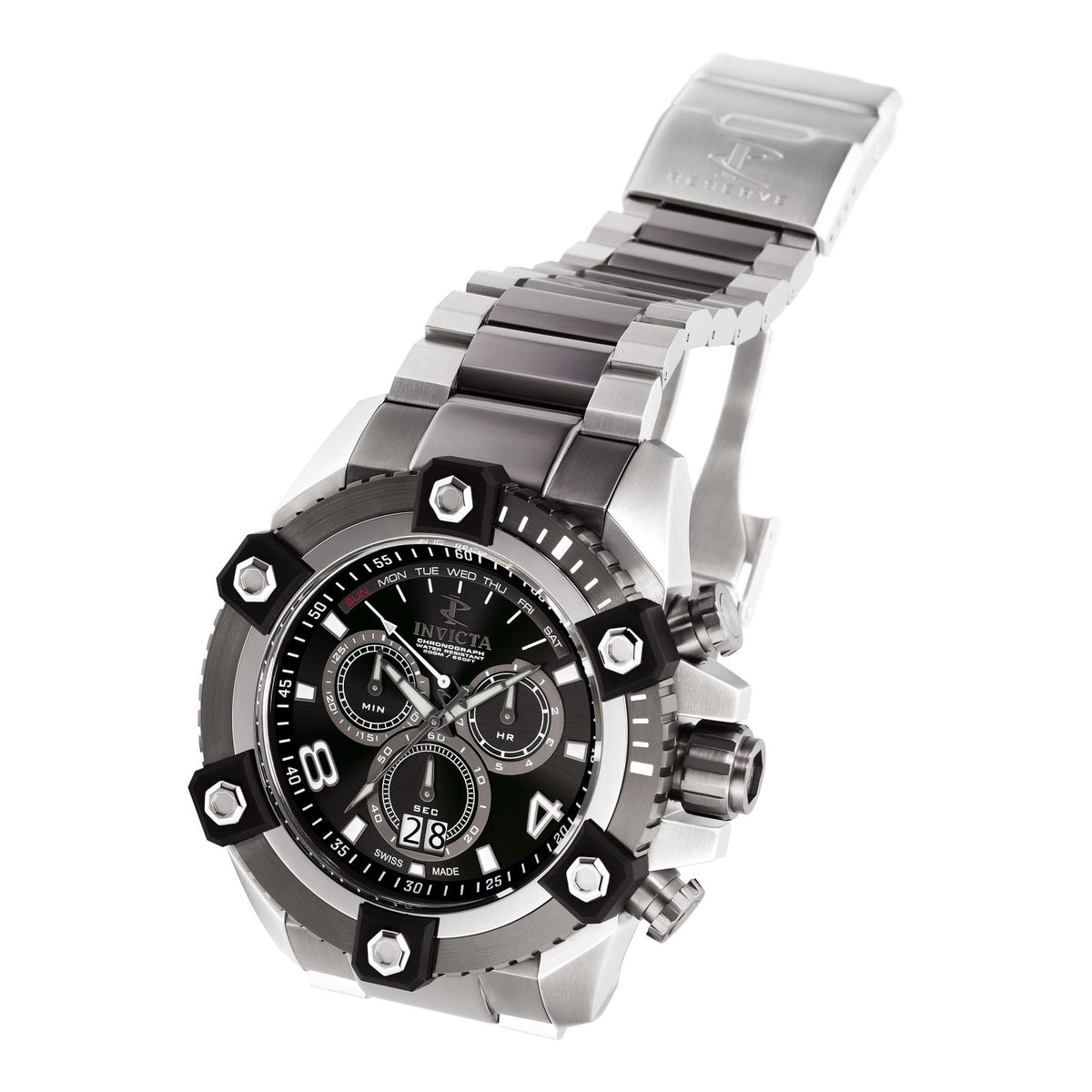RELOJ  PARA HOMBRE INVICTA RESERVE 0338 - ACERO, GUNMETAL