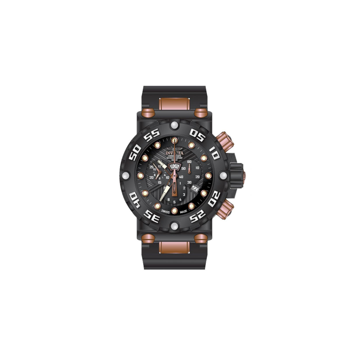 RELOJ  PARA HOMBRE INVICTA SUBAQUA 0655 - NEGRO