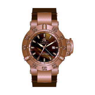 RELOJ  PARA HOMBRE INVICTA SUBAQUA 0739 - MARRÓN, ORO ROSA