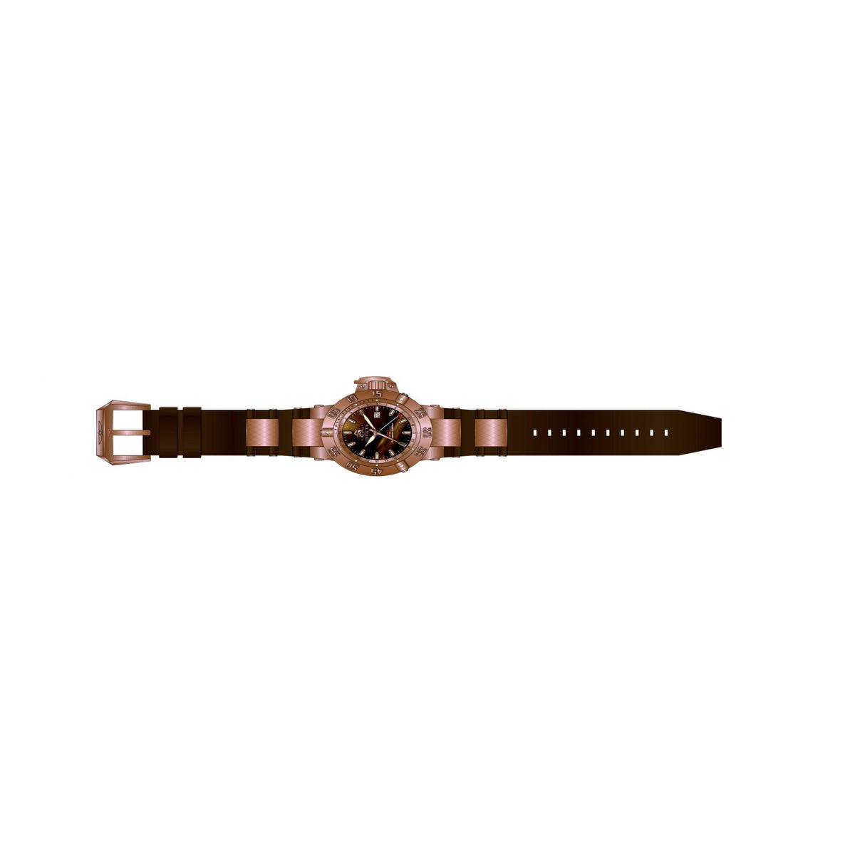 RELOJ  PARA HOMBRE INVICTA SUBAQUA 0739 - MARRÓN, ORO ROSA