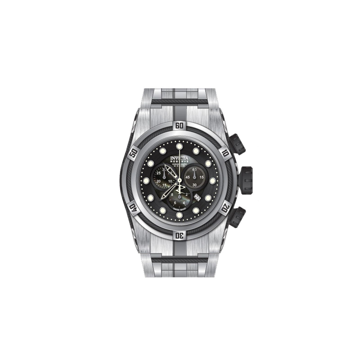 RELOJ  PARA HOMBRE INVICTA RESERVE 0821 - ACERO NEGRO