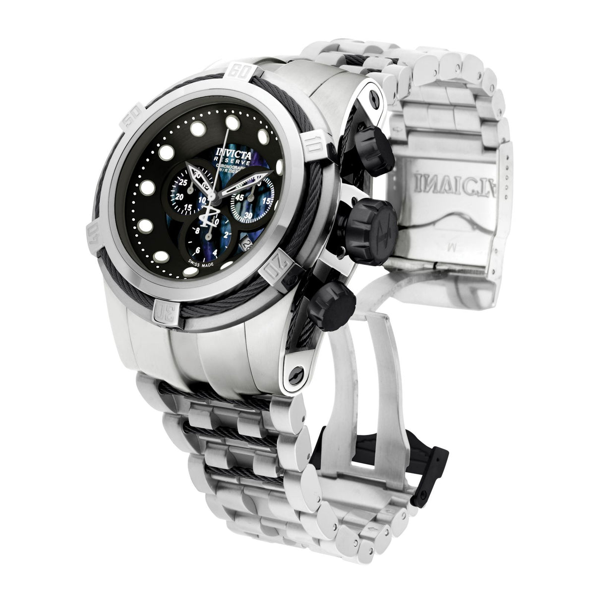 RELOJ  PARA HOMBRE INVICTA RESERVE 0821 - ACERO NEGRO