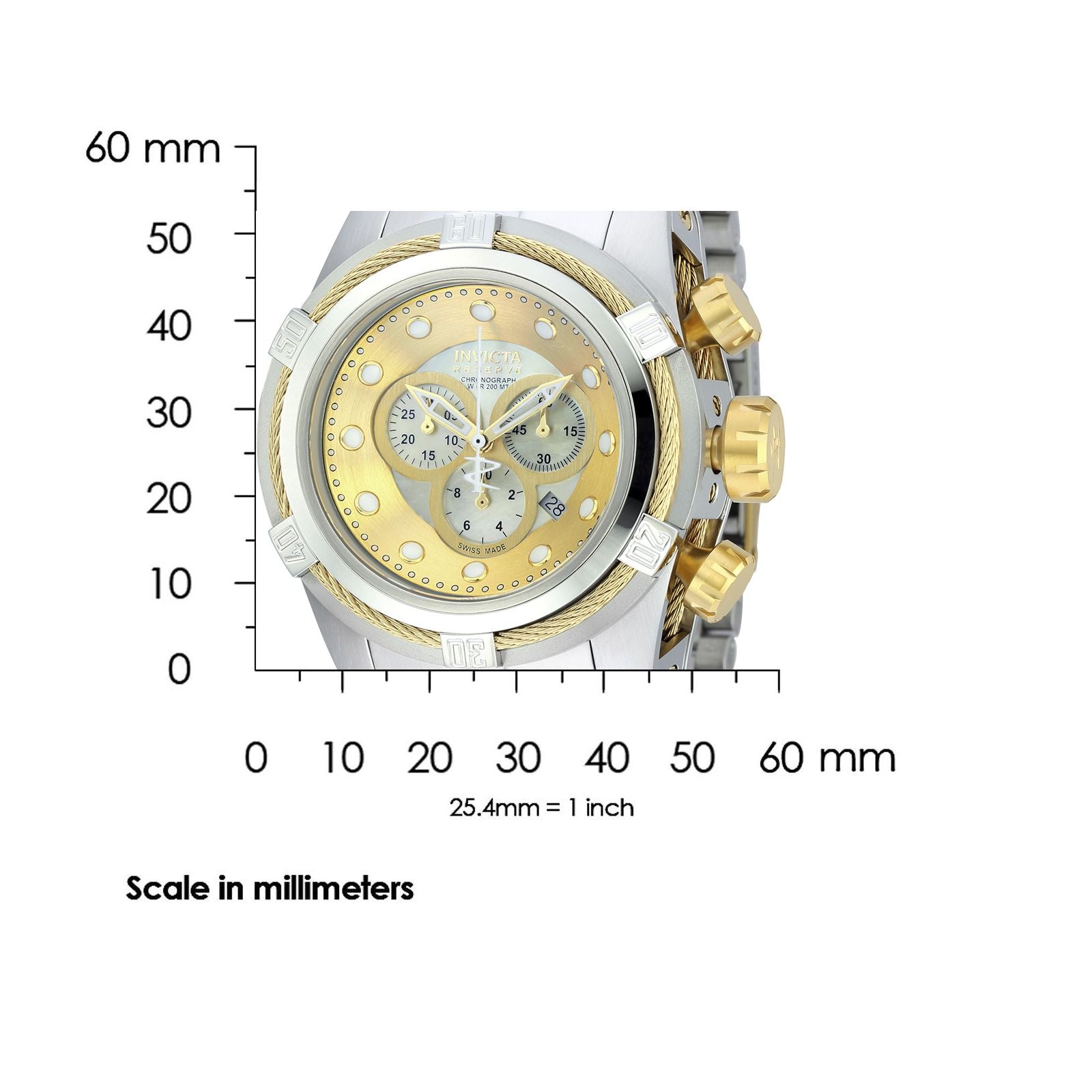 Compra RELOJ PARA HOMBRE INVICTA RESERVE 0822 ACERO ORO