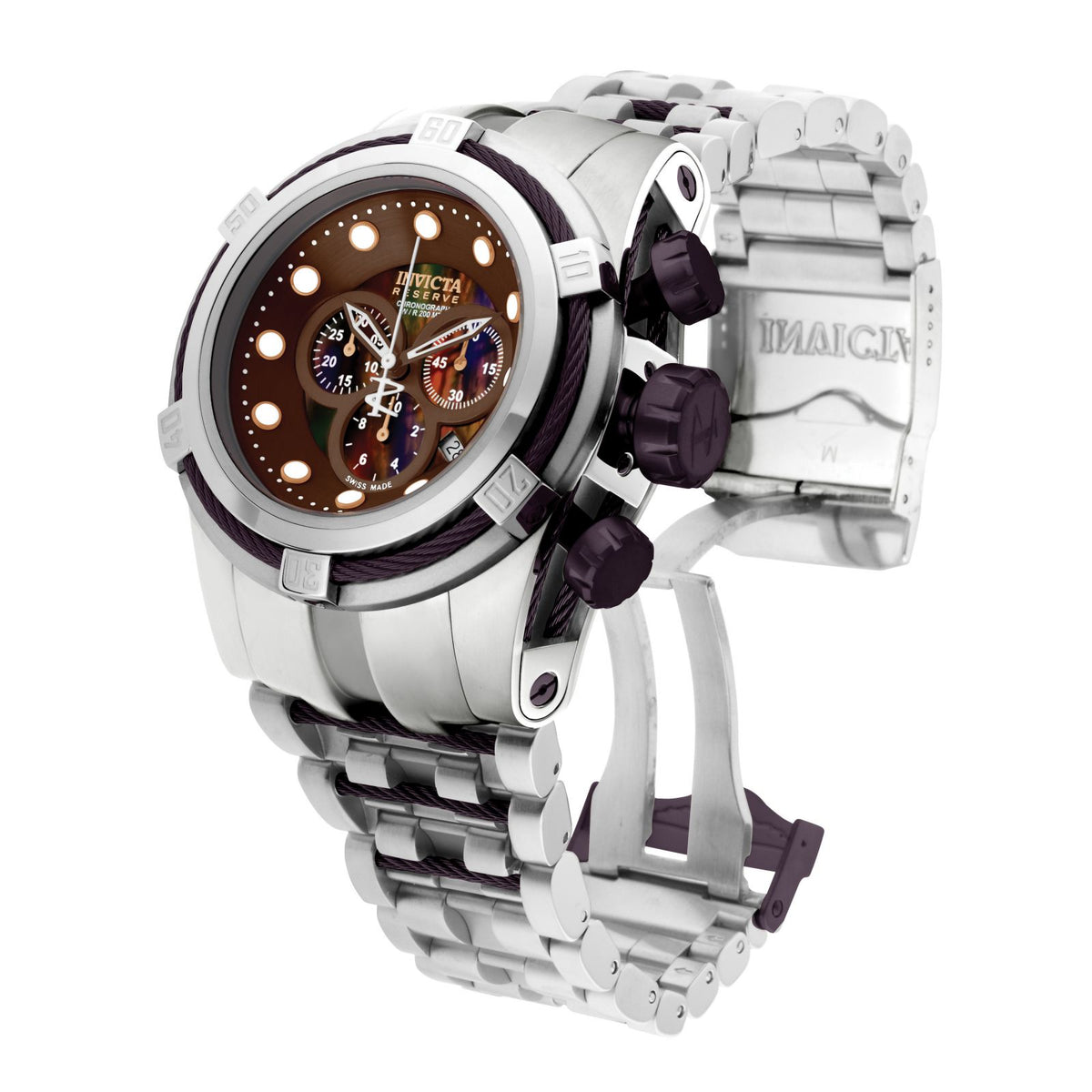 RELOJ  PARA HOMBRE INVICTA RESERVE 0824 - ACERO, MARRÓN