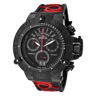 RELOJ DEPORTIVO PARA HOMBRE INVICTA SUBAQUA 0877 - NEGRO, ROJO
