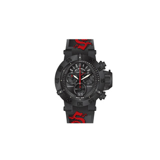 RELOJ DEPORTIVO PARA HOMBRE INVICTA SUBAQUA 0877 - NEGRO, ROJO