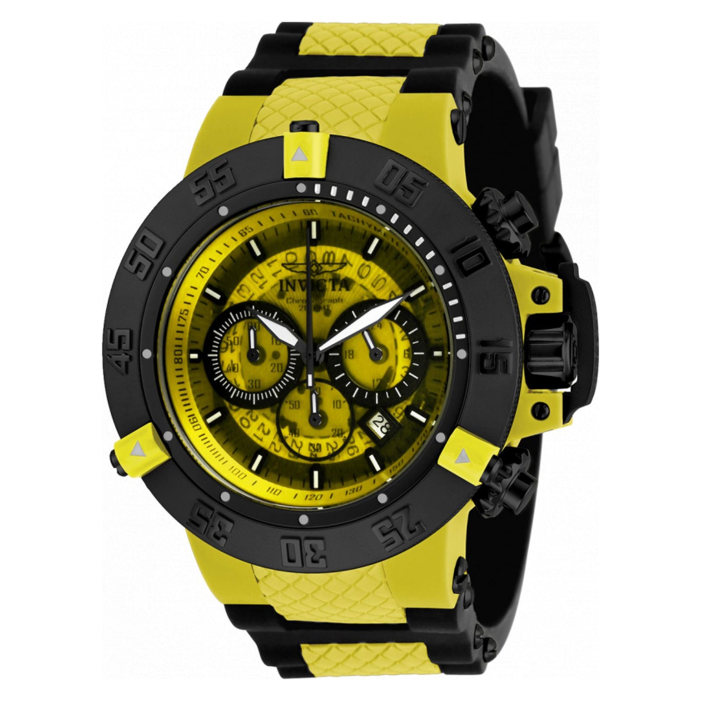 RELOJ DEPORTIVO PARA HOMBRE INVICTA SUBAQUA 0934 - AMARILLO, NEGRO