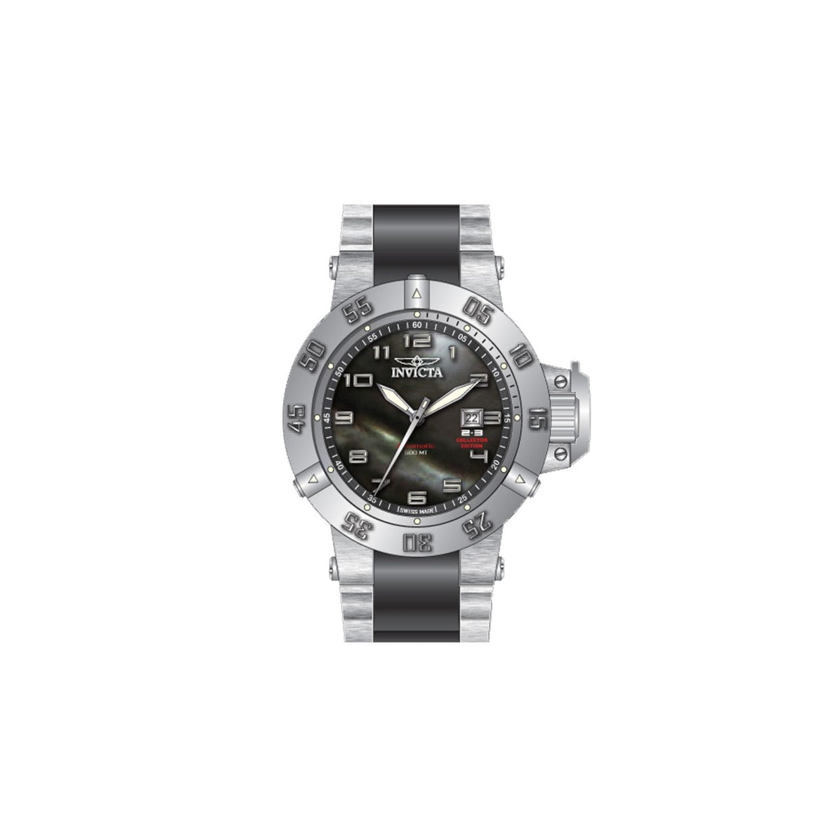 RELOJ  PARA HOMBRE INVICTA SUBAQUA 0965 - ACERO NEGRO
