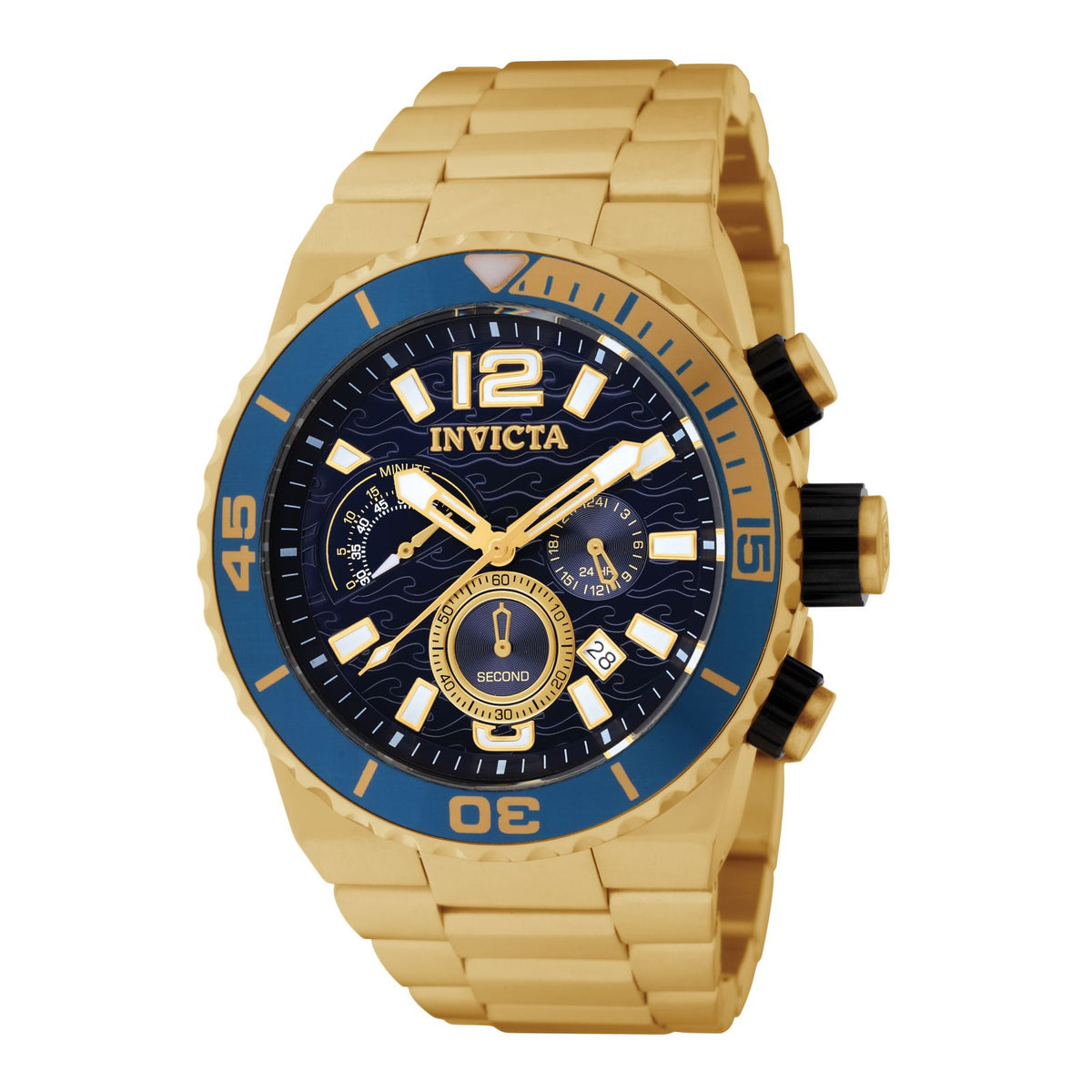 RELOJ  PARA HOMBRE INVICTA PRO DIVER 1344 - DORADO