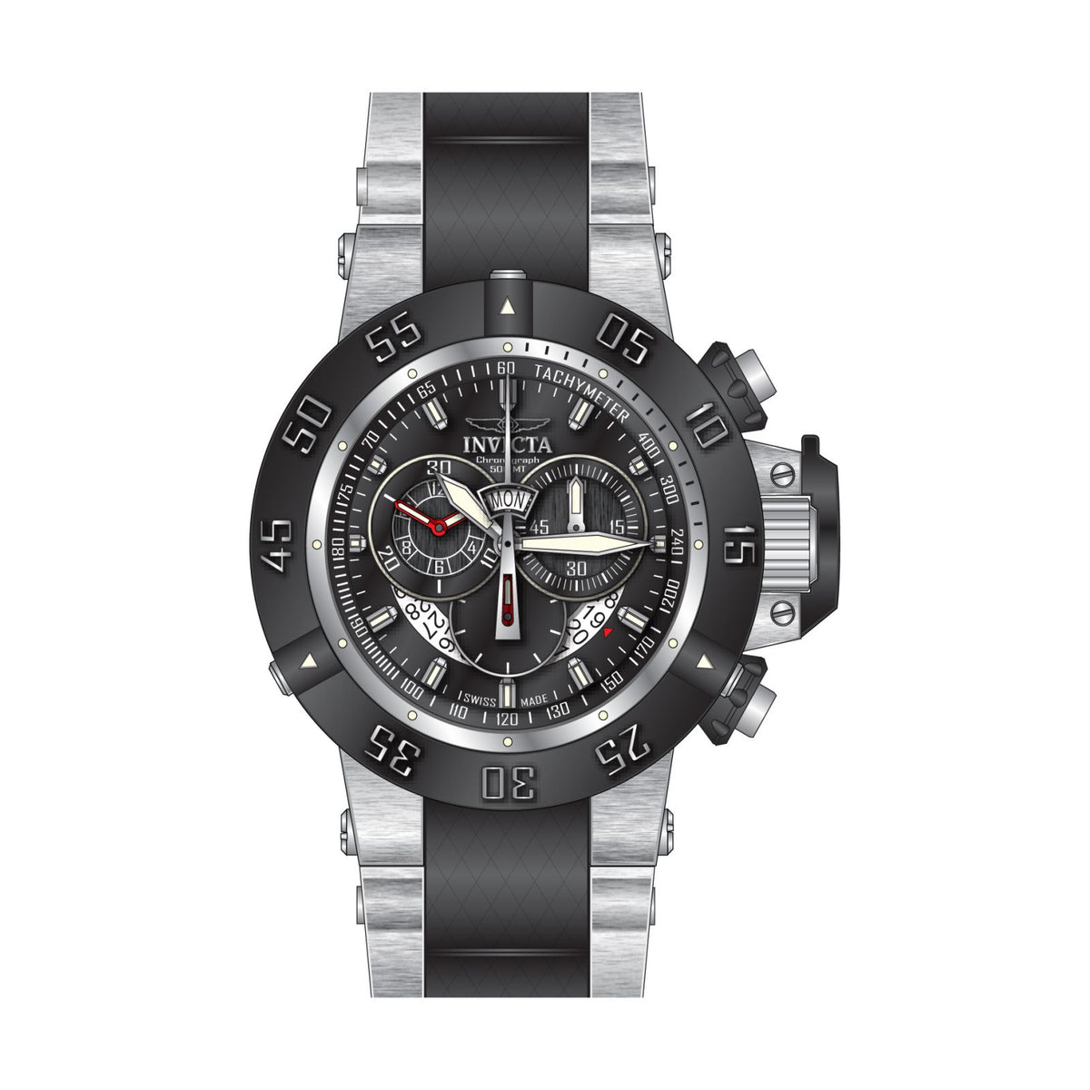 RELOJ  PARA HOMBRE INVICTA SUBAQUA 4696 - ACERO NEGRO