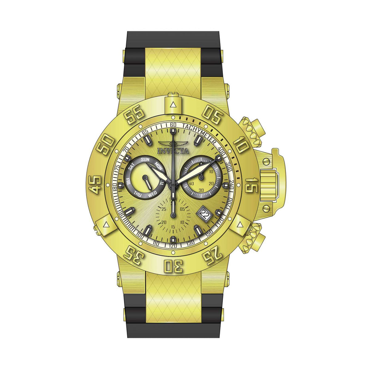 RELOJ DEPORTIVO PARA HOMBRE INVICTA SUBAQUA 5517 - ORO NEGRO