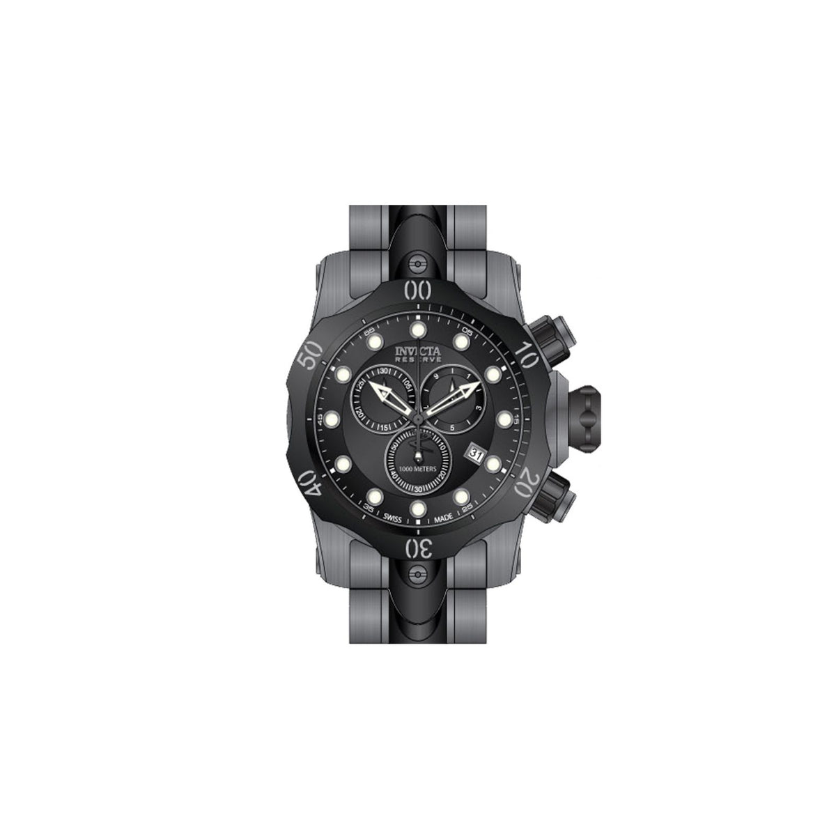 RELOJ  PARA HOMBRE INVICTA VENOM 5729 - NEGRO, BRONCE