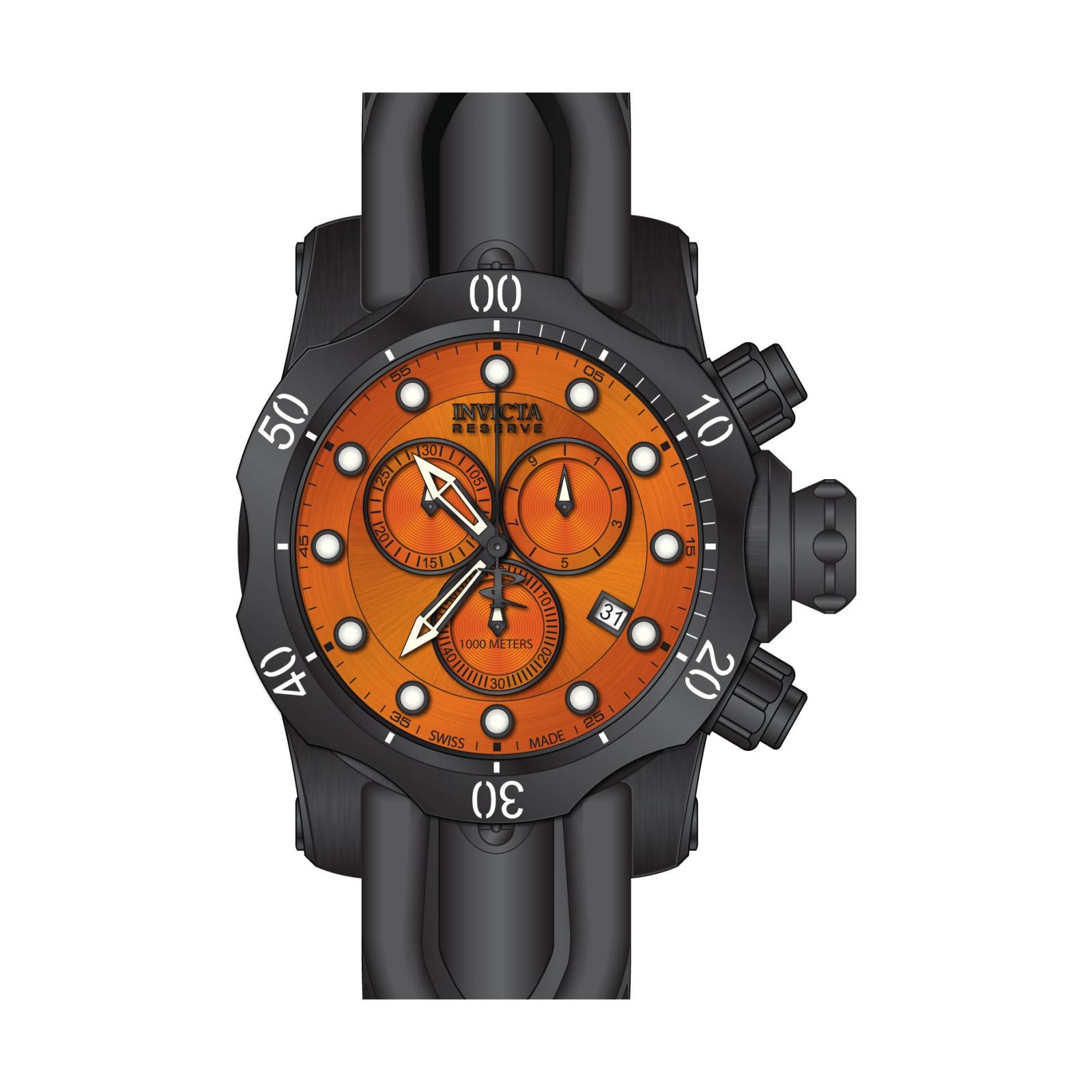 RELOJ DEPORTIVO PARA HOMBRE INVICTA VENOM 5735 - NEGRO