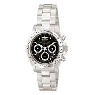 Reloj Invicta Speedway Mozha 9223 para Hombre – Cronógrafo en Acero Inoxidable Plateado con Dial Negro y Maquinaria Cuarzo (200m)