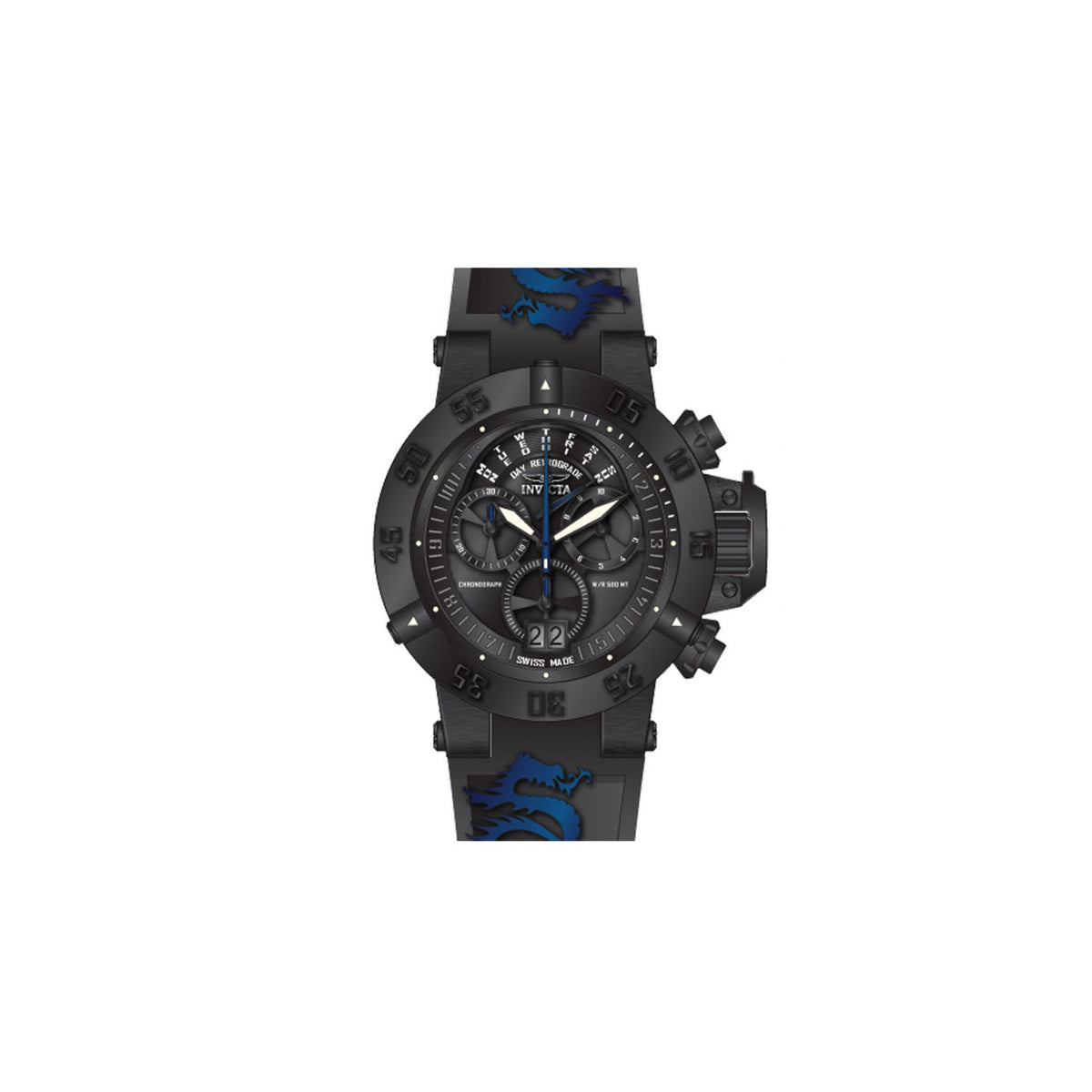 RELOJ DEPORTIVO PARA HOMBRE INVICTA SUBAQUA 10186 - AZUL NEGRO