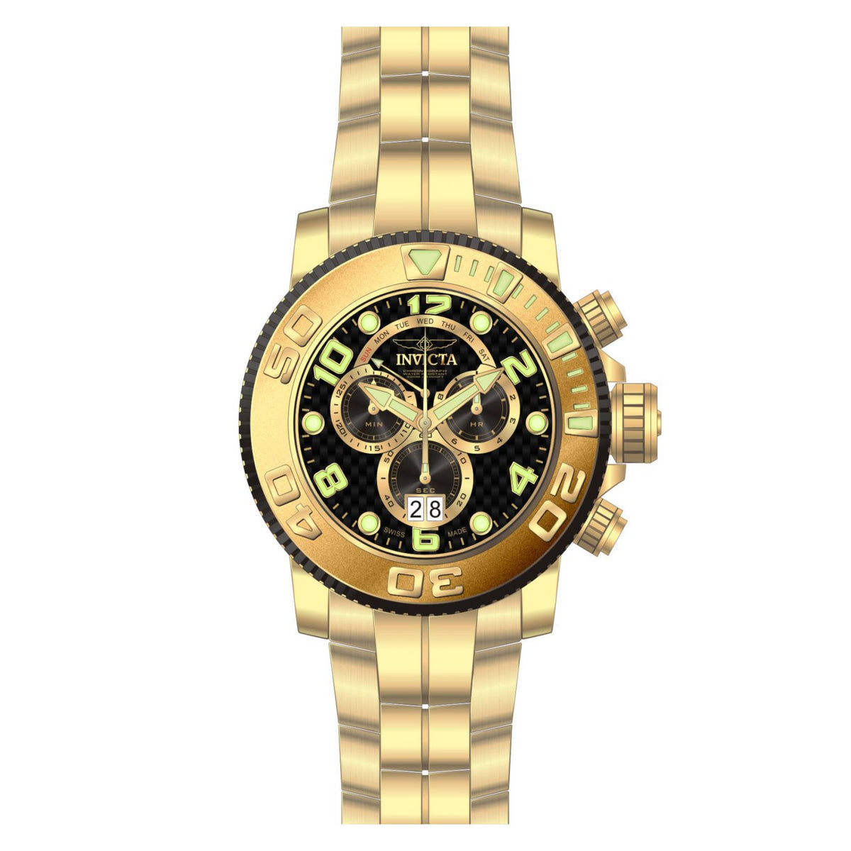 RELOJ  PARA HOMBRE INVICTA SEA HUNTER 10763 - ORO