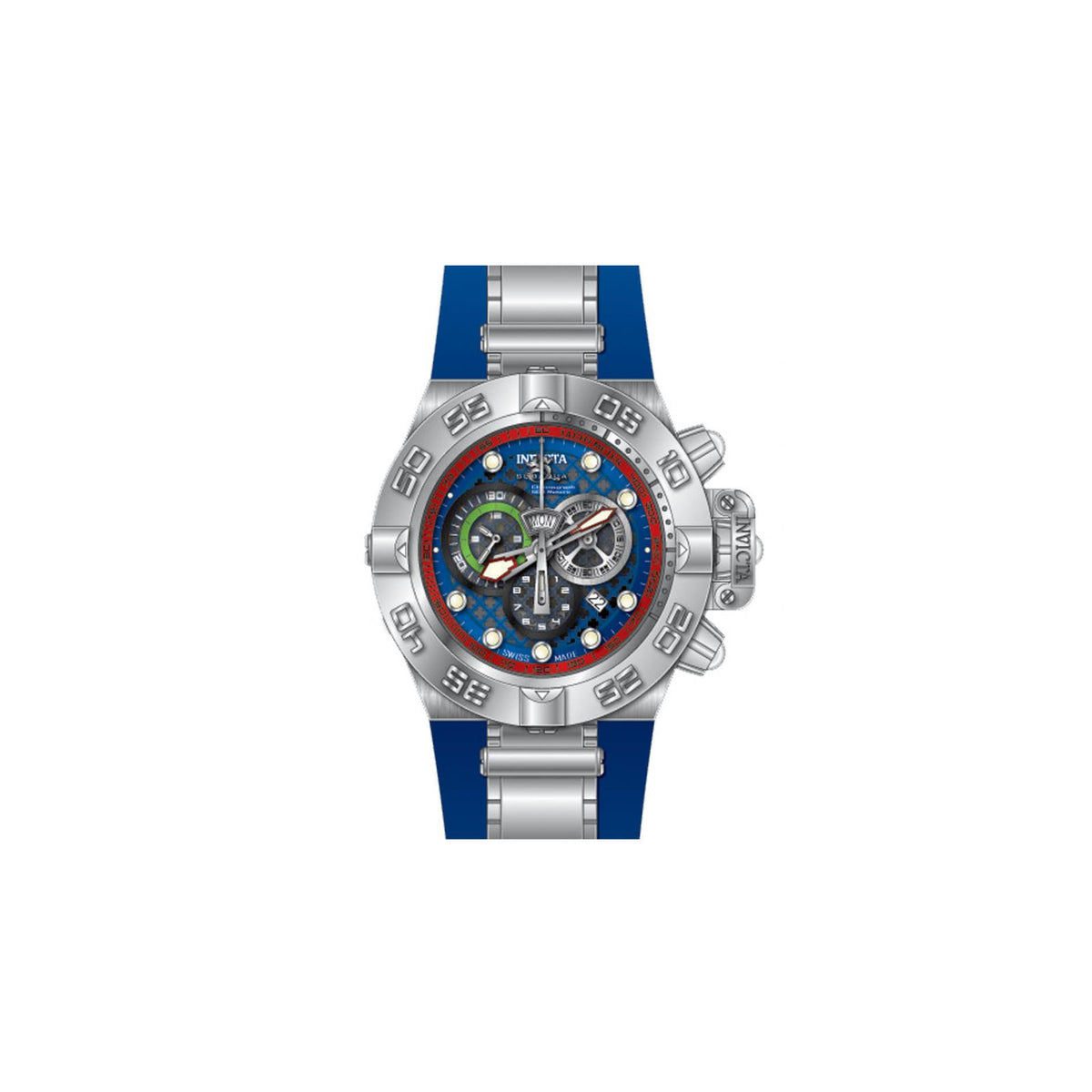 RELOJ DEPORTIVO PARA HOMBRE INVICTA SUBAQUA 10975 - ACERO, AZUL, GRIS