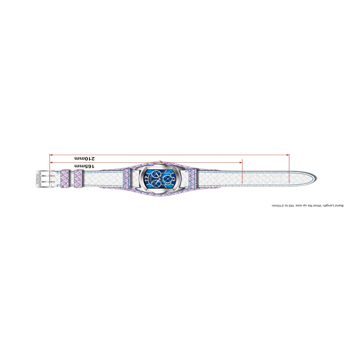 RELOJ CLÁSICO PARA MUJER INVICTA LUPAH 12261 - BLANCO, PÚRPURA