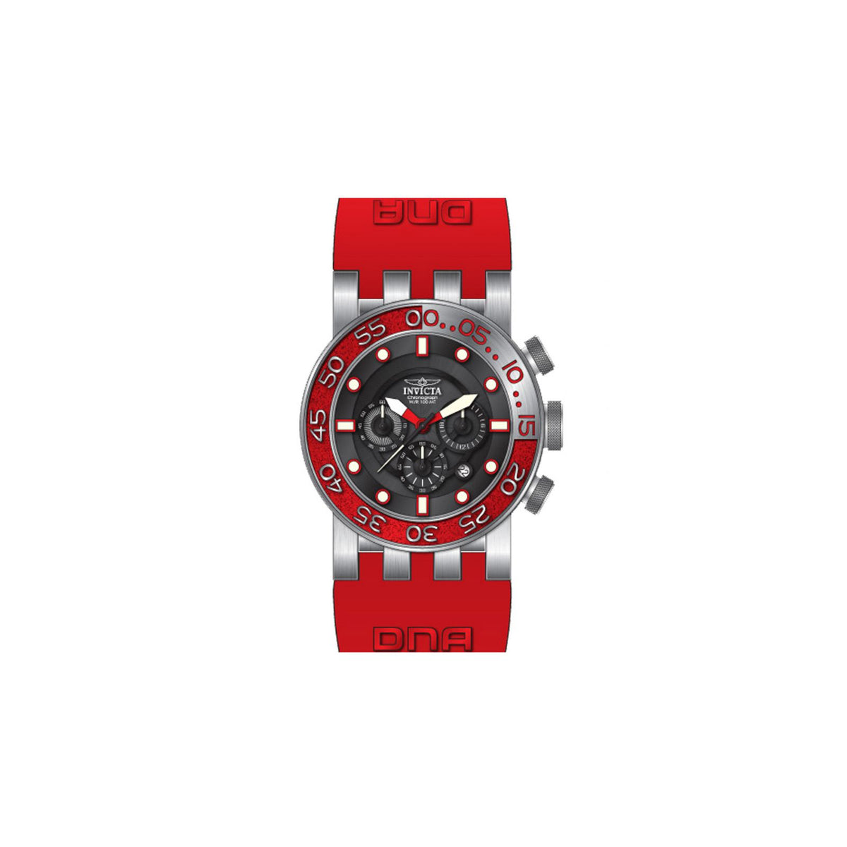 RELOJ DEPORTIVO PARA HOMBRE INVICTA DNA 12417 - ROJO