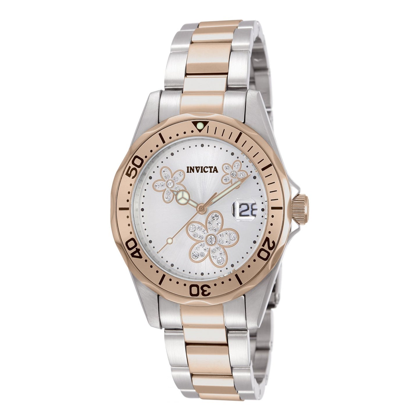 RELOJ  PARA MUJER INVICTA ANGEL 12507 - ORO ROSA, ACERO