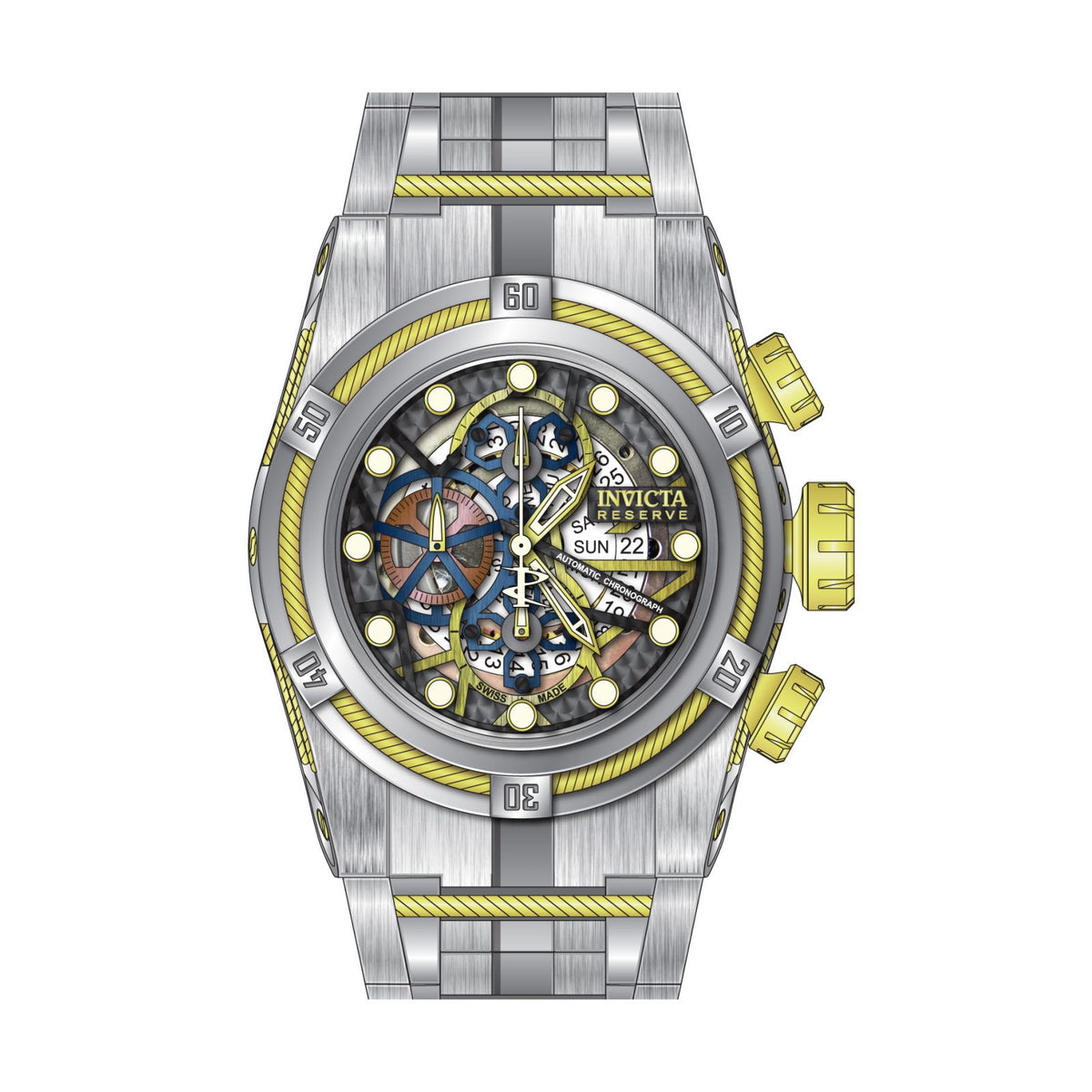 RELOJ  PARA HOMBRE INVICTA RESERVE 12759 - ACERO