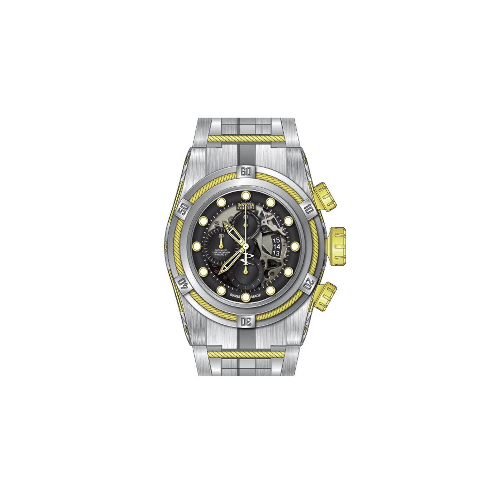 RELOJ  PARA HOMBRE INVICTA RESERVE 12722 - ORO