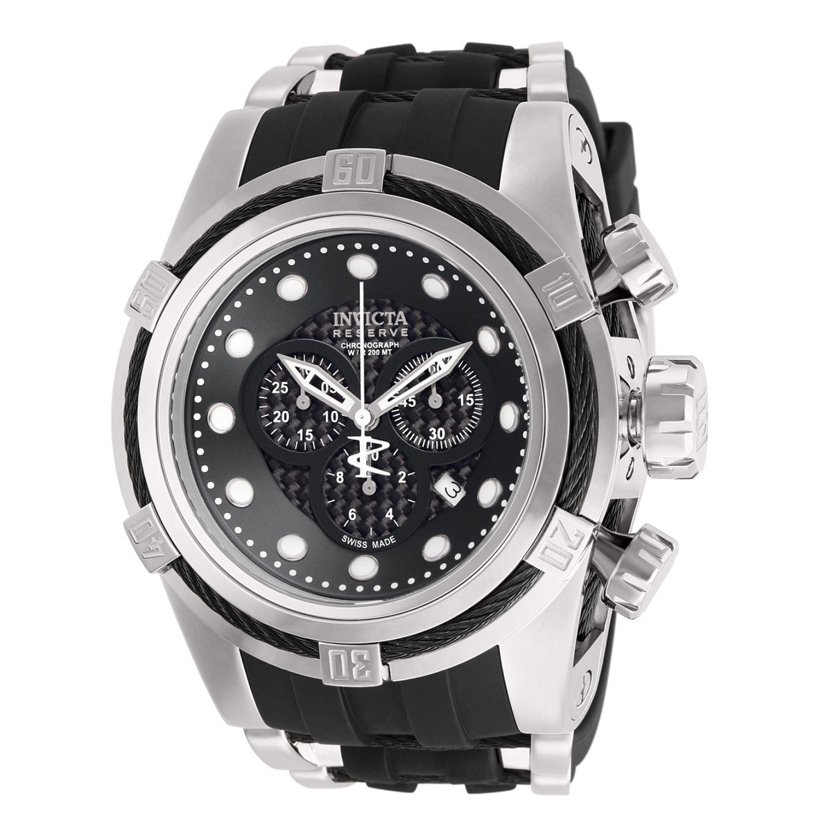 RELOJ  PARA HOMBRE INVICTA RESERVE 12665 - ACERO NEGRO