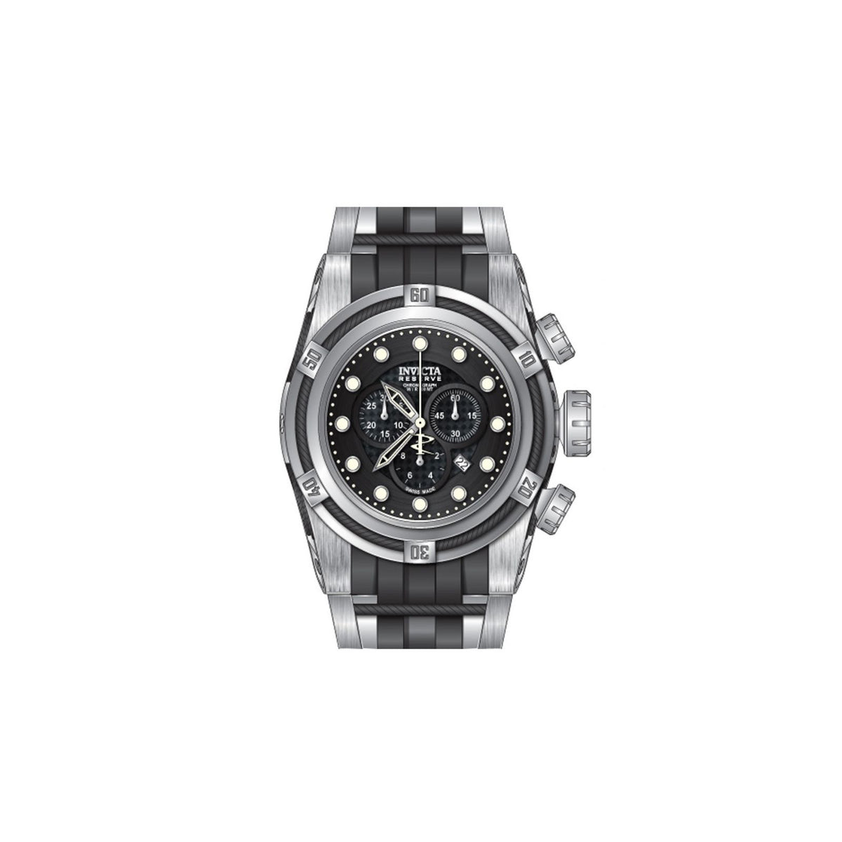 RELOJ  PARA HOMBRE INVICTA RESERVE 12665 - ACERO NEGRO