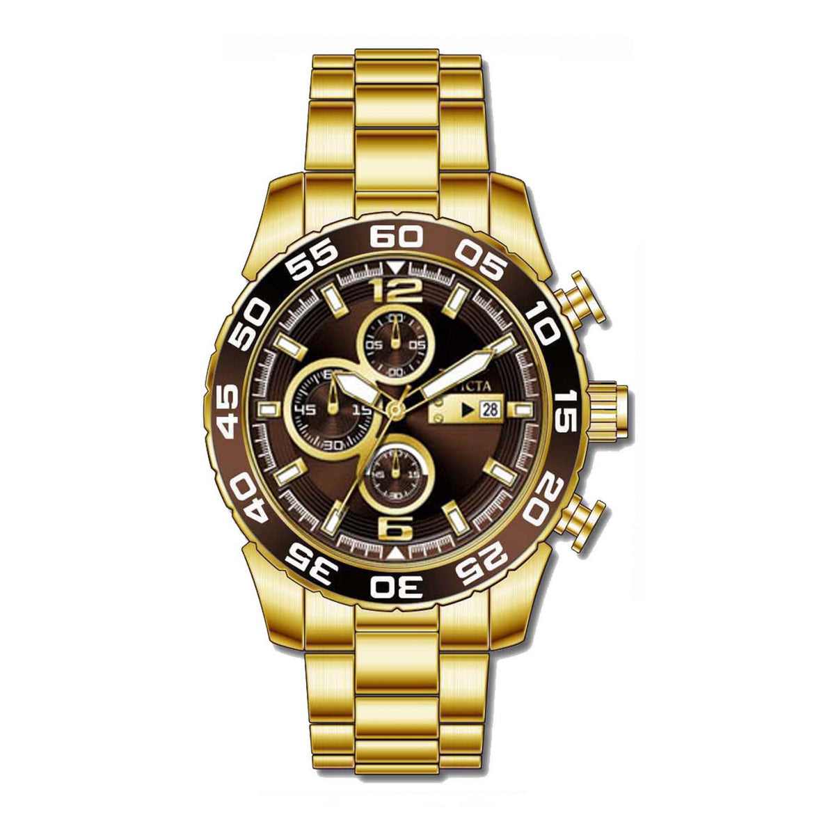 RELOJ CLÁSICO PARA HOMBRE INVICTA SPECIALTY 13676 - DORADO
