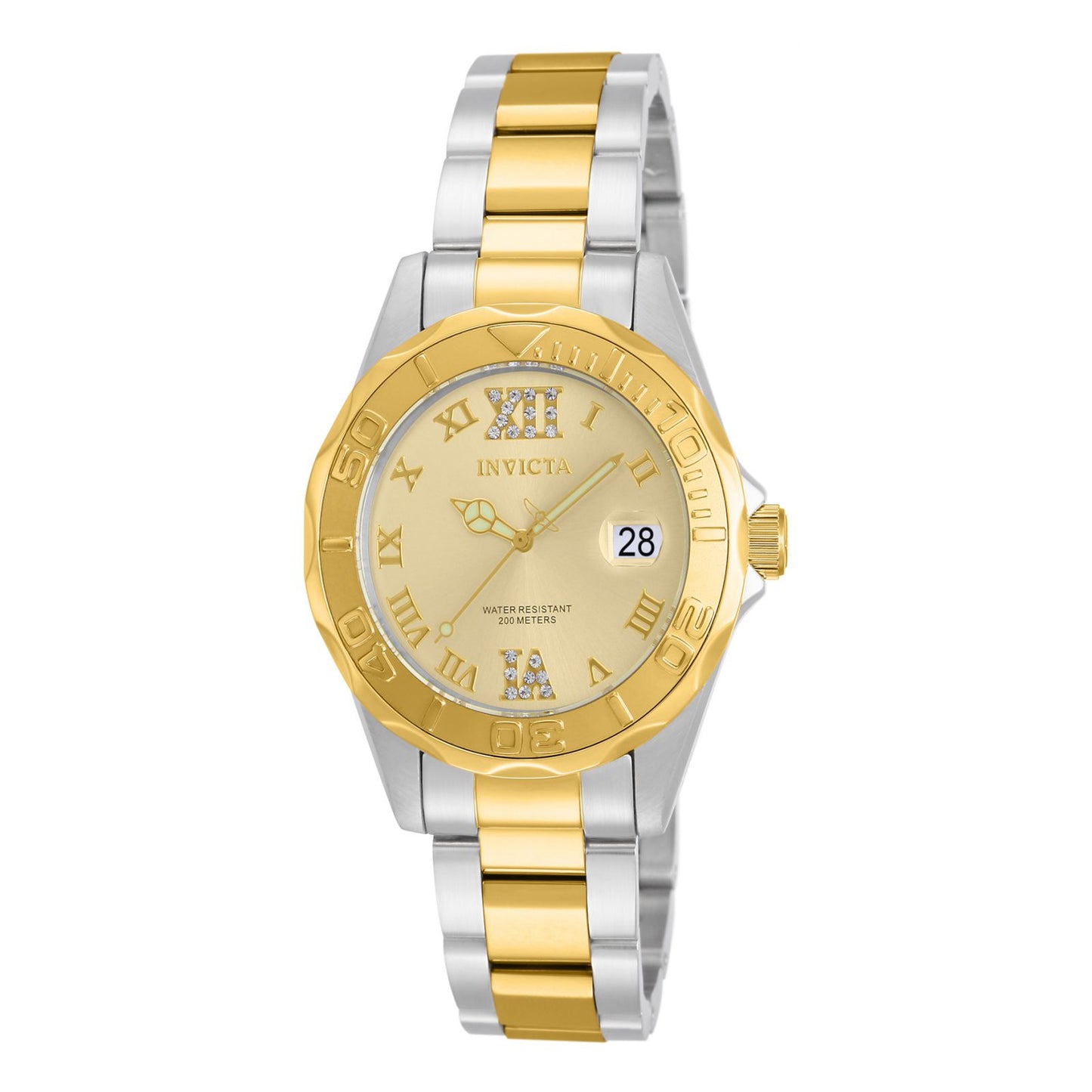 RELOJ  PARA MUJER INVICTA PRO DIVER 14351 - ORO, ACERO