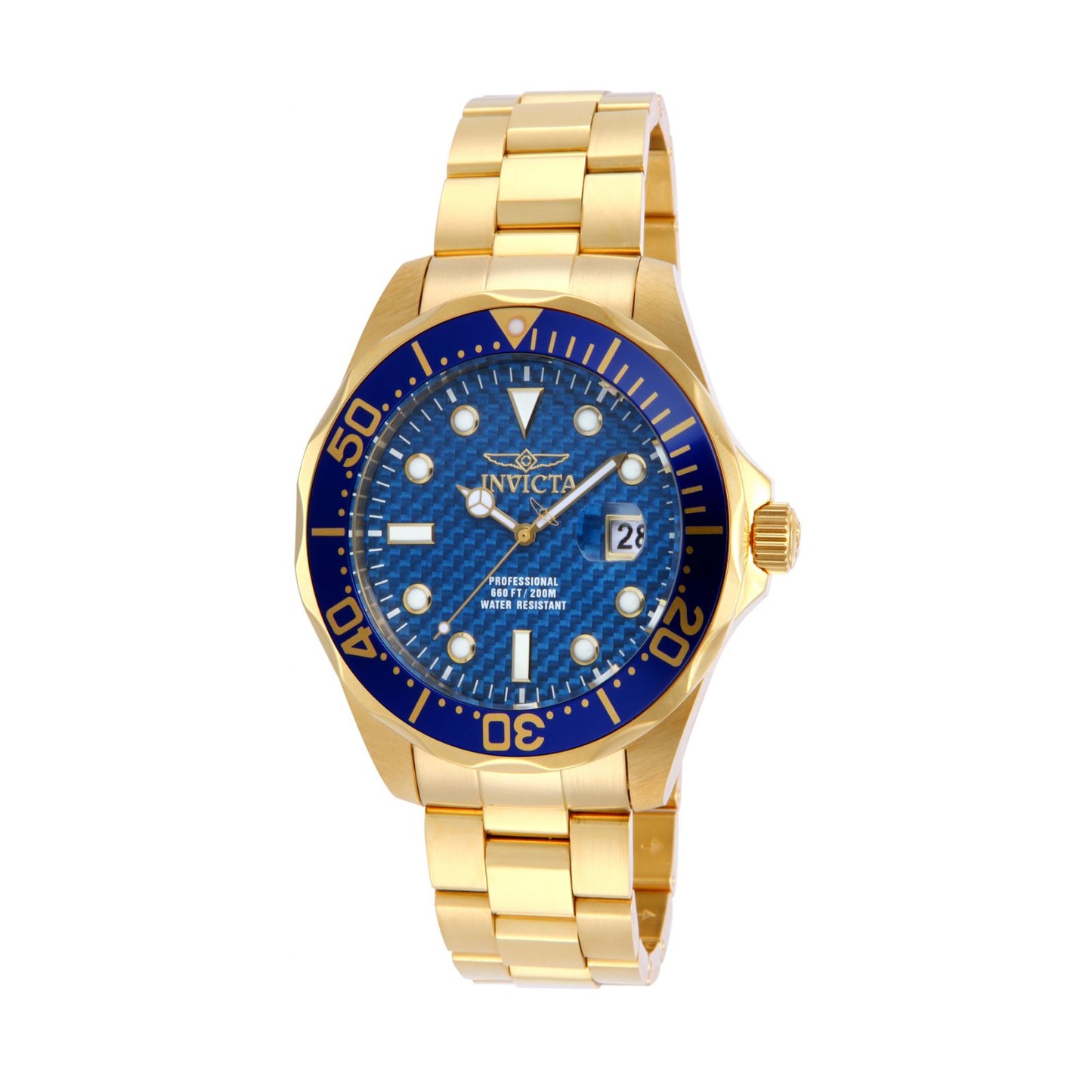 Ripley - RELOJ INVICTA PRO DIVER 14357 PARA HOMBRE DORADO AZUL