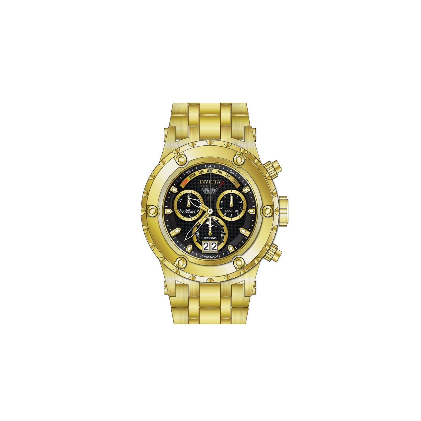 RELOJ  PARA HOMBRE INVICTA RESERVE 14468 - ORO