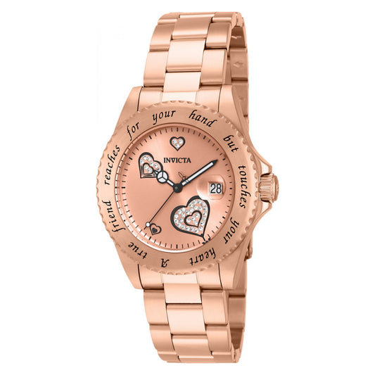 RELOJ  PARA MUJER INVICTA ANGEL 14735 - ORO ROSA