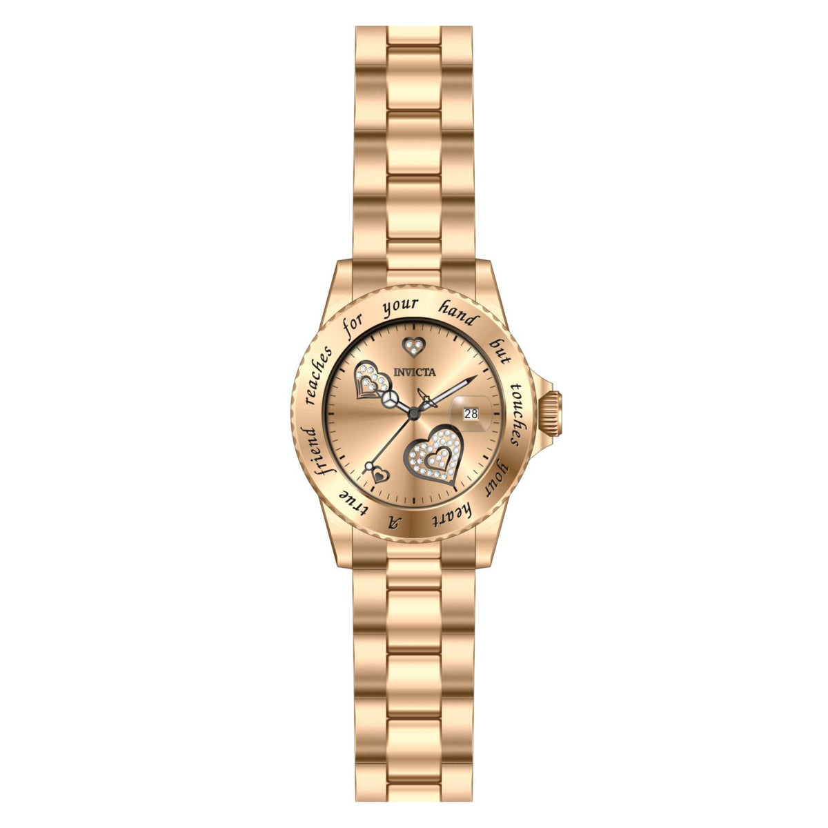 RELOJ  PARA MUJER INVICTA ANGEL 14735 - ORO ROSA