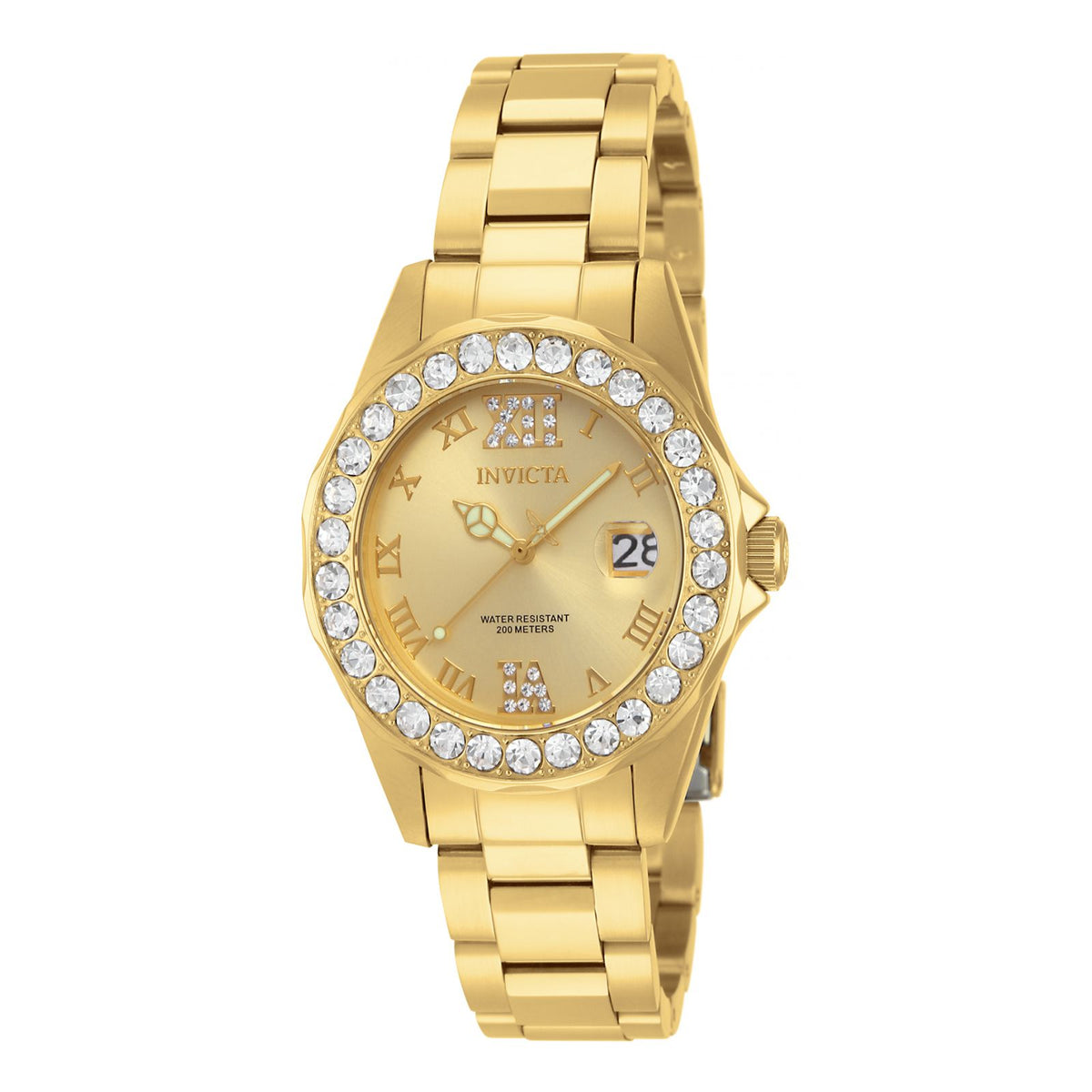 RELOJ  PARA MUJER INVICTA PRO DIVER 15252 - DORADO