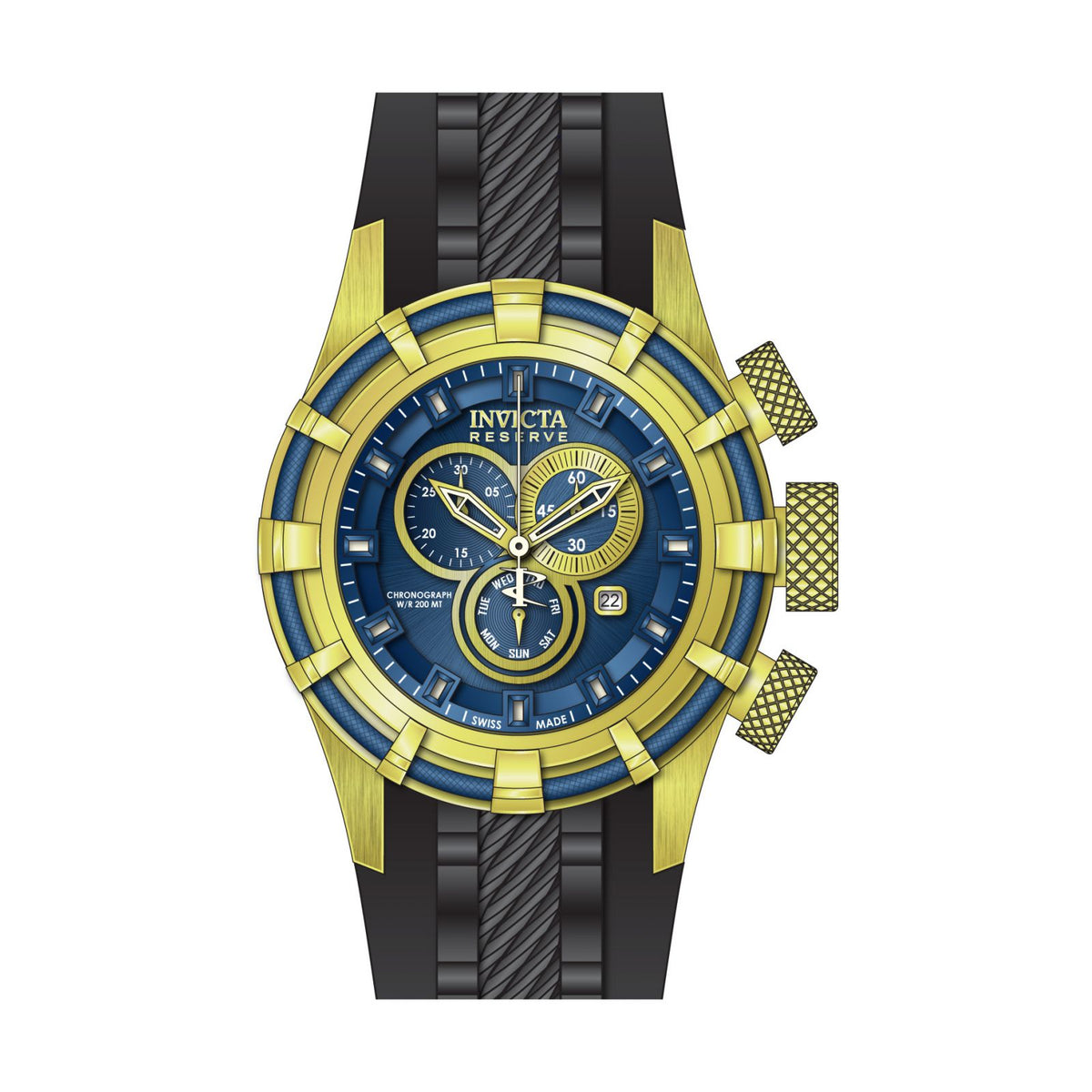 RELOJ DEPORTIVO PARA HOMBRE INVICTA BOLT 15785 - NEGRO