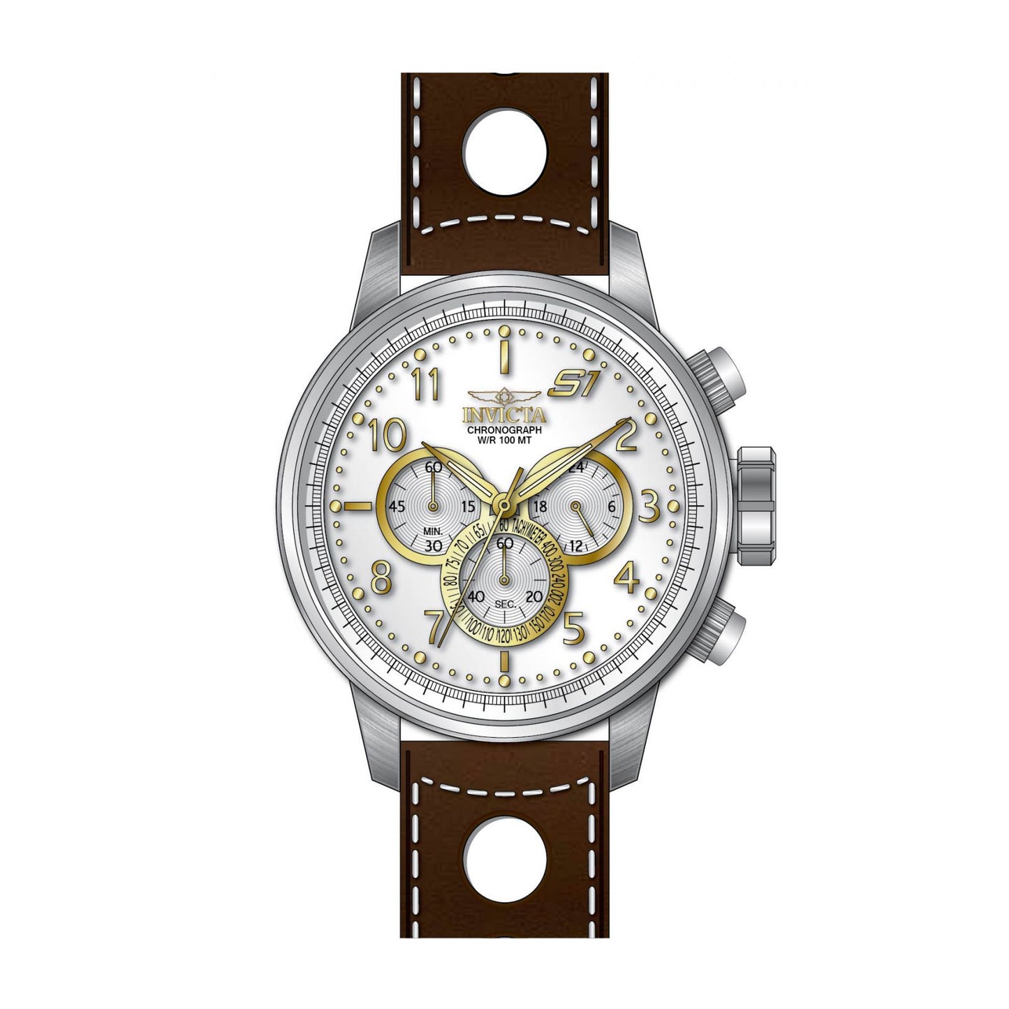 RELOJ CLÁSICO PARA HOMBRE INVICTA S1 RALLY 16010 - MARRÓN
