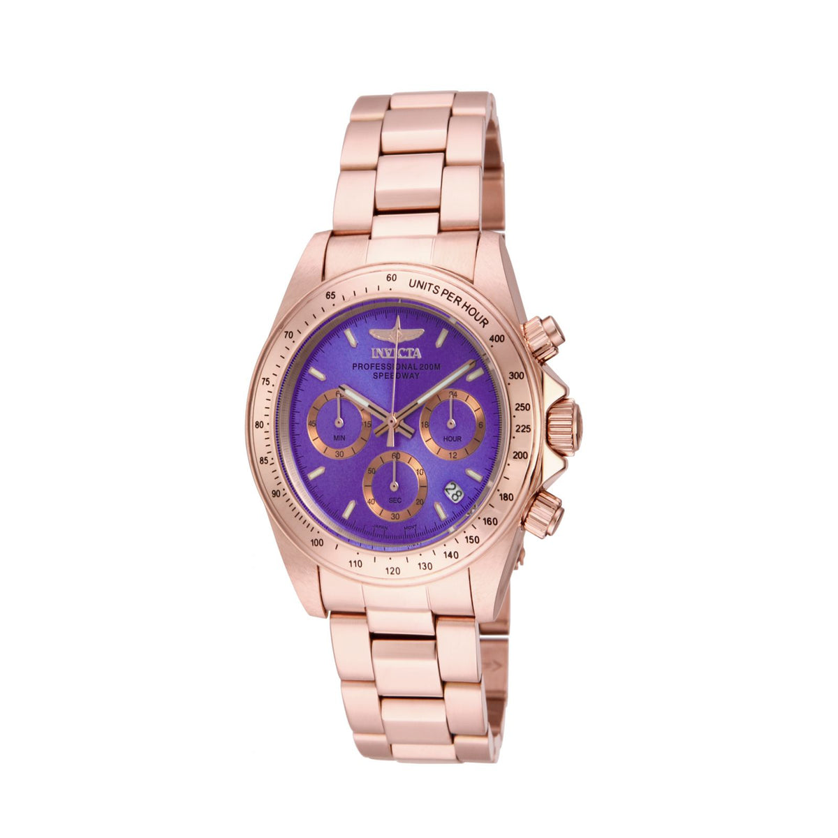 RELOJ  PARA MUJER INVICTA SPEEDWAY 16659 - ORO ROSA