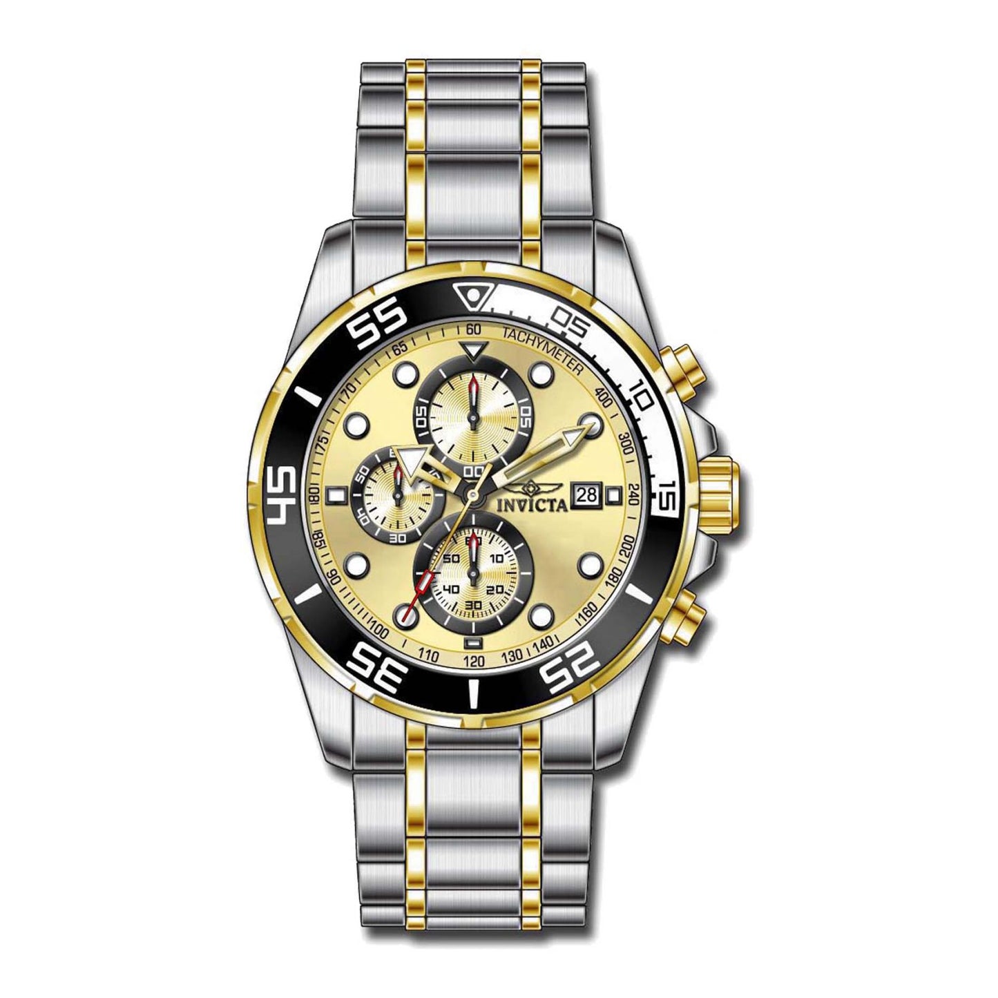 RELOJ CLÁSICO PARA HOMBRE INVICTA SPECIALTY 17014 - ACERO, ORO