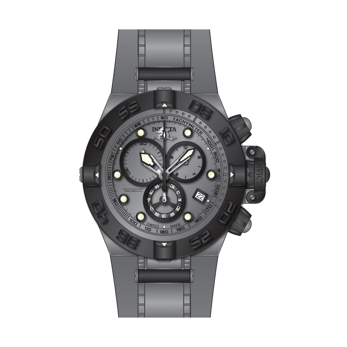 RELOJ  PARA HOMBRE INVICTA SUBAQUA 17210 - NEGRO, TITANIO, GRIS