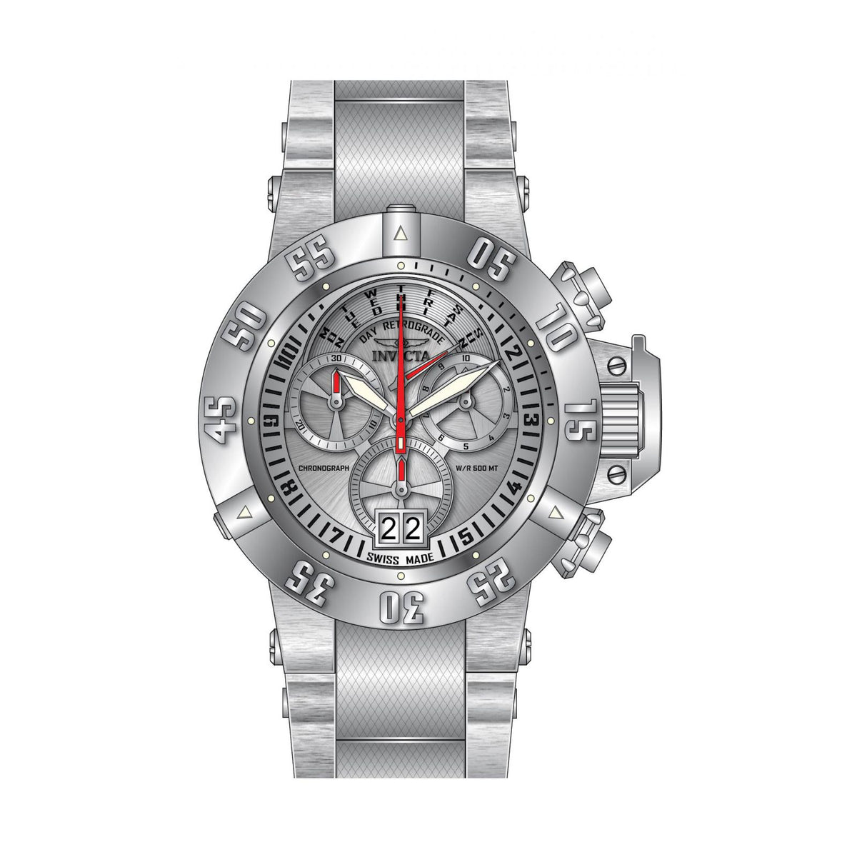 RELOJ  PARA HOMBRE INVICTA SUBAQUA 17612 - ACERO